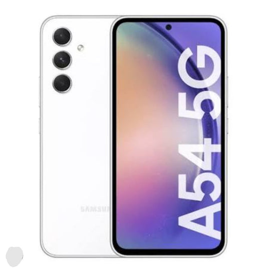 Samsung Galaxy A54 5G Hong Kong or Chinese Version Smartphone Facial Recognition & Fingerprint Unlock Function Dust Water & Scratch Resistant HD Screen Super/Fast Charging (Model: A546U) 128GB (White) Smartphone smp