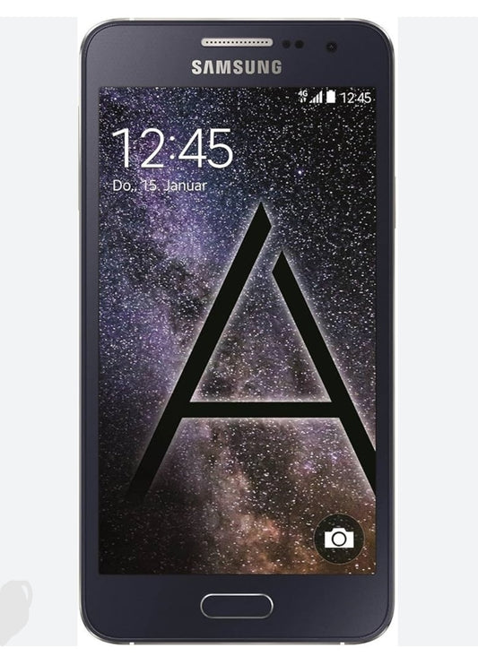 Samsung Galaxy A3 4G LTE Global Version Smartphone Facial Recognition & Fingerprint Unlock Function Dust Water & Scratch Resistant HD Screen Super/Fast Charging Black Smartphone smp