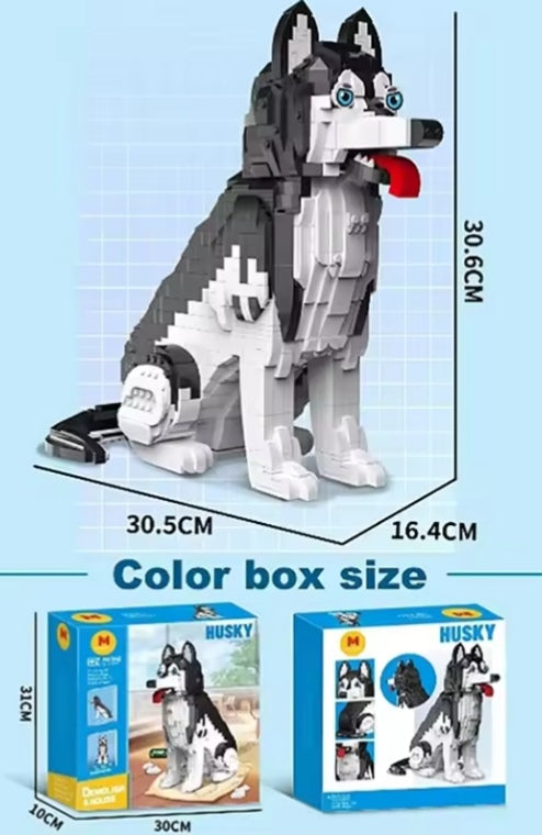 Educational Children's Husky Building Blocks Set Toys (with box) tys bbs