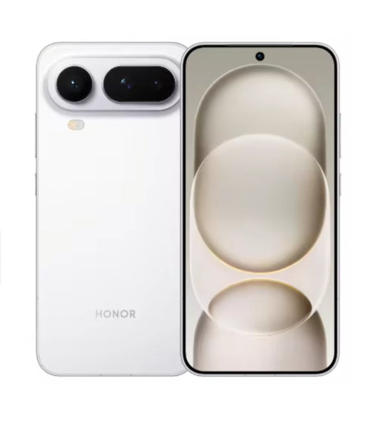 Honor Magic 8 Pro Air Chinese Version White Smartphone Facial Recognition & Fingerprint Unlock Function Dust Water & Scratch Resistant HD Screen Super/Fast Charging (RAM 12GB+256GB ROM Google Play) Smartphone smp