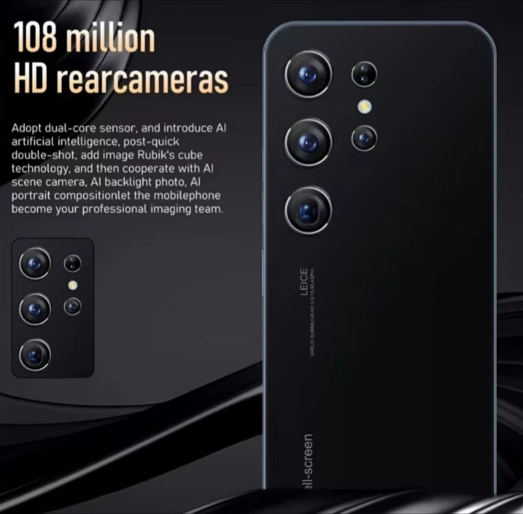 2025 High Quality LCD Screen S25 Ultra 7.3 Inch (Gold) Smartphone smp