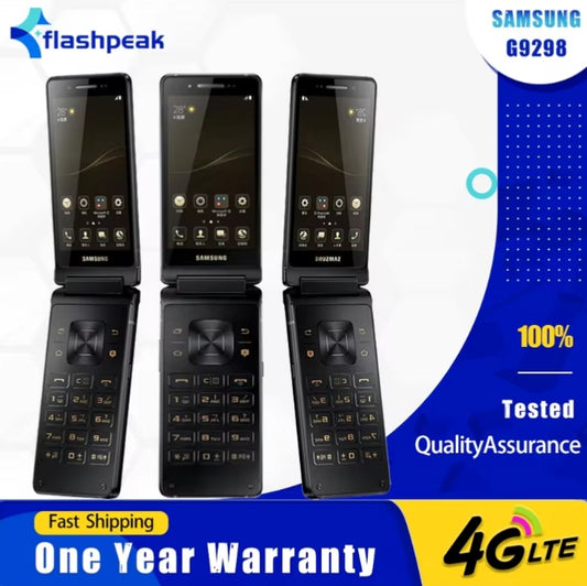 Samsung G9298 4G 4G LTE Smartphone RAM 4GB+64GB ROM Flip Android (Black) Smartphone smp