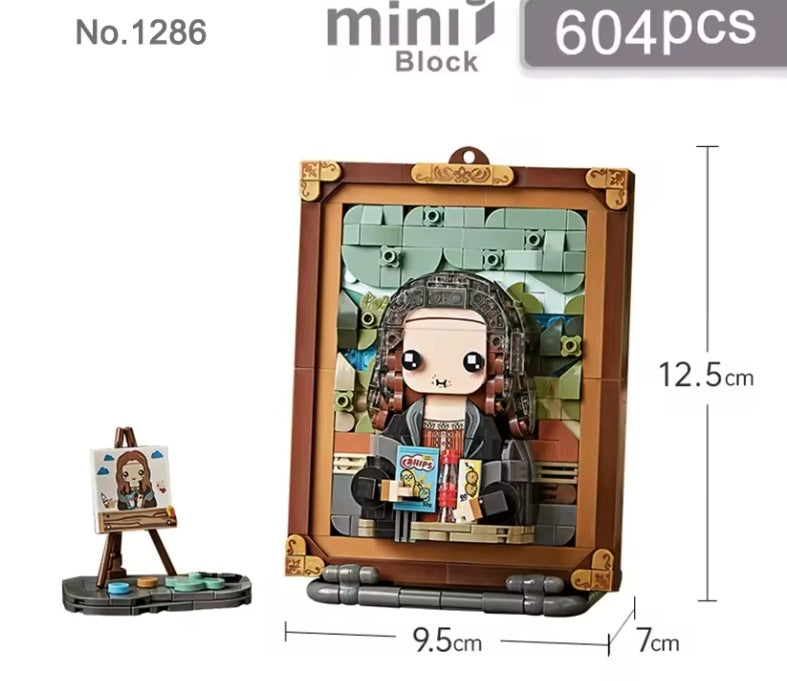 Classic Oil Painting Building Block Set Toys tys bbs