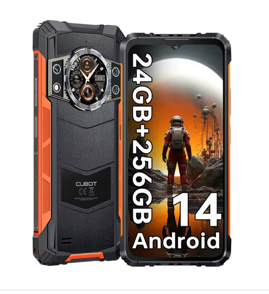 CUBOT Kingkong Ace 3 Waterproof Smartphone Global Version Super/Fast Charging HD Screen Android 14 (Orange) Smartphone smp