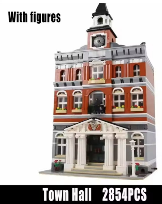 Town Hall Building Blocks Set Toys tys bbs