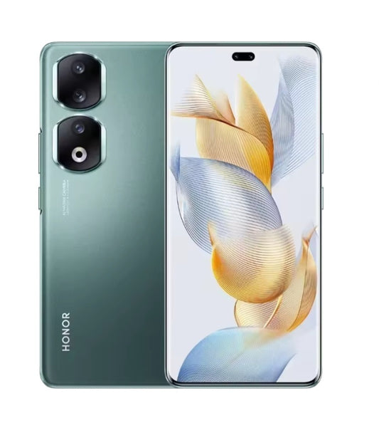 Honor 90 Pro 5G Chinese Version Green Smartphone Facial Recognition & Fingerprint Unlock Function Dust Water & Scratch Resistant HD Screen Super/Fast Charging (RAM 12GB+256GB ROM) Smartphone. smp