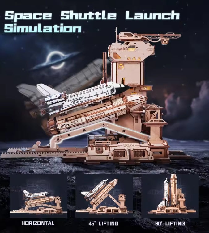 ROKR Space Shuttle Moving Rocket Launch Building Set tys bbs