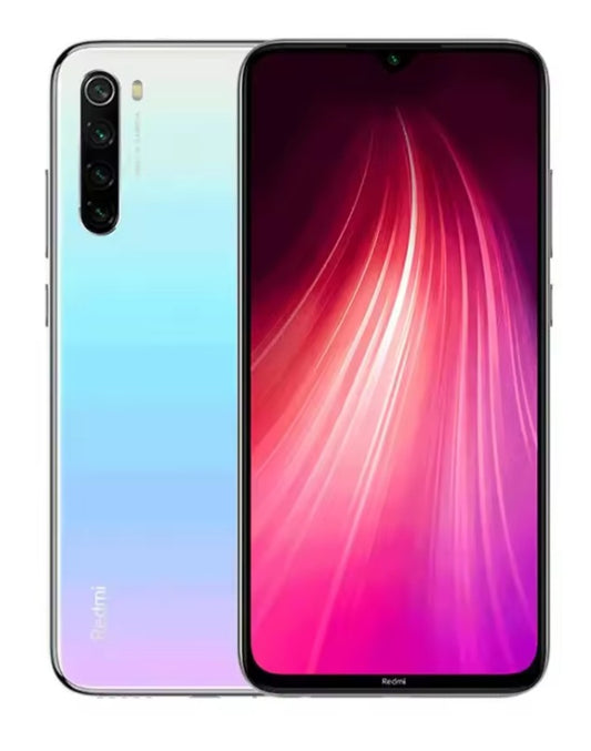 Xiaomi Redmi Note 8 4G Global Version White Smartphone Facial Recognition & Fingerprint Unlock Function Dust Water & Scratch Resistant HD Screen Super/Fast Charging (RAM 4GB+64GB ROM) Smartphone + FREE Gift. smp