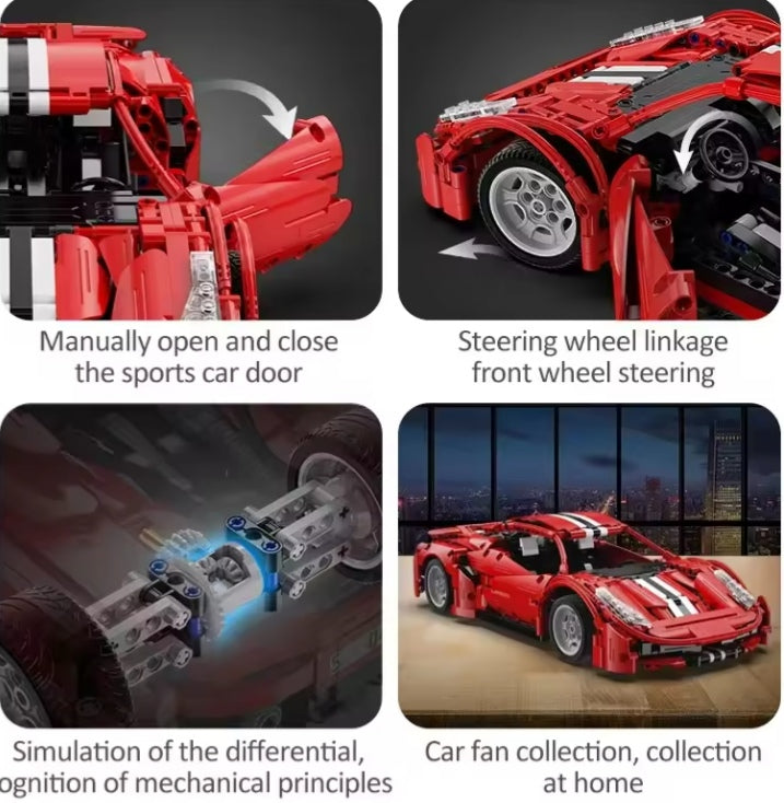 Remote Control Cada Racing Car (with motor) Building Blocks Set Toys tys bbs crs