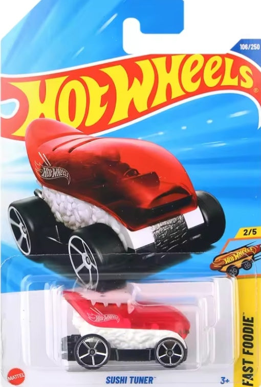Hot Wheels 2025-Q Case Alloy "Sushi Tuner" Toy Car tys crs