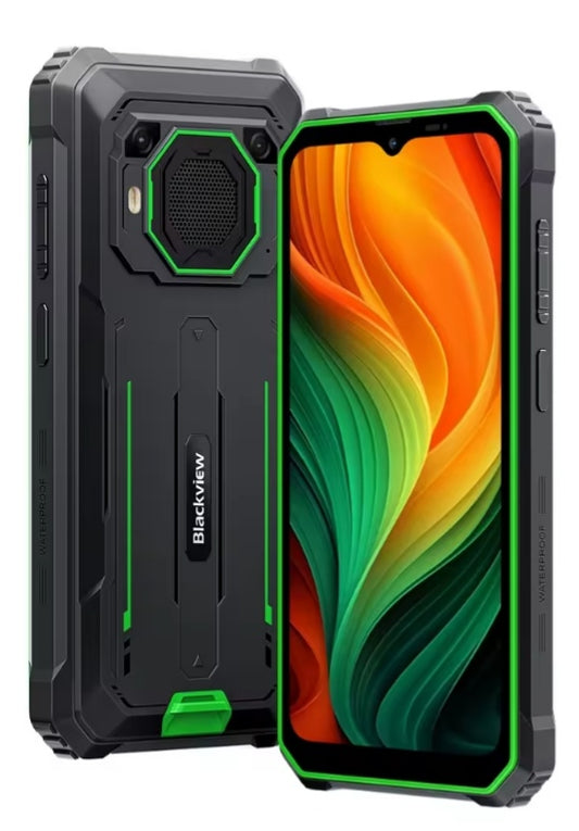Blackview BV6200 Plus 4G Android 14 Smartphone 6.56inch Screen RAM 8GB+256GB ROM (Green) Smartphone smp