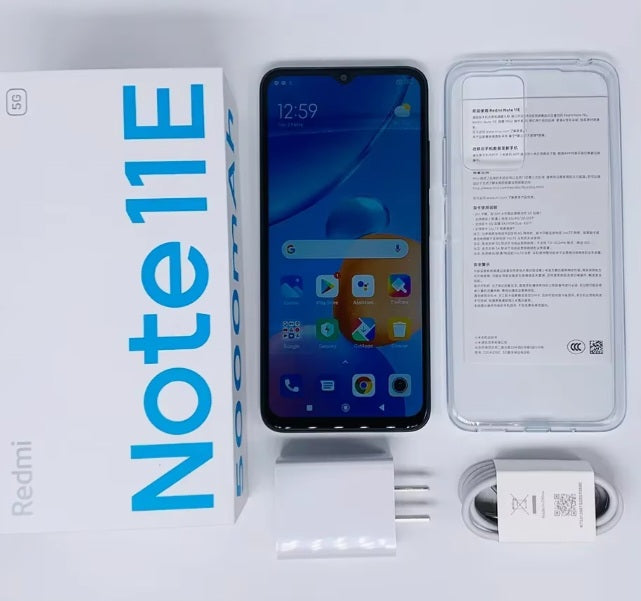 Xiaomi Redmi Note 11E 5G Global Version Black Smartphone Dust Water & Scratch Resistant HD Screen Super/Fast Charging Smartphone (RAM 4GB+128GB ROM. smp