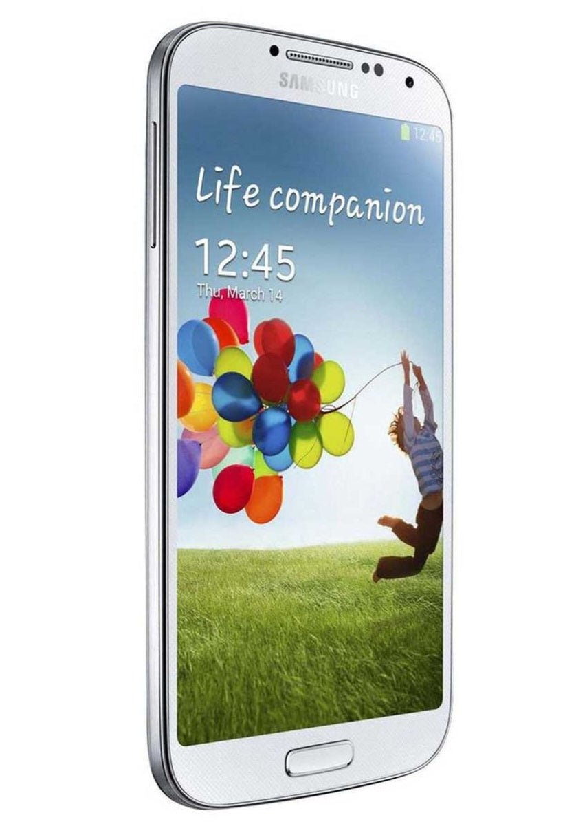 Samsung Galaxy S4 Global Version White Smartphone Dust Water & Scratch Resistant HD Screen Super/Fast Charging Smartphone (I9500). smp