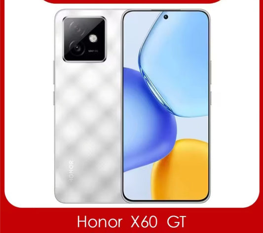 Honor X60 GT 5G Chinese Version Silver Smartphone Facial Recognition & Fingerprint Unlock Function Dust Water & Scratch Resistant HD Screen Super/Fast Charging Smartphone (RAM 12GB+256GB ROM) smp