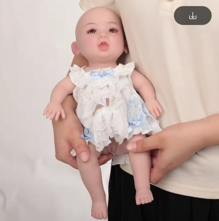 Herpinker Full Body Silicone Reborn (25cm painted 0.6kg) Doll tys dll