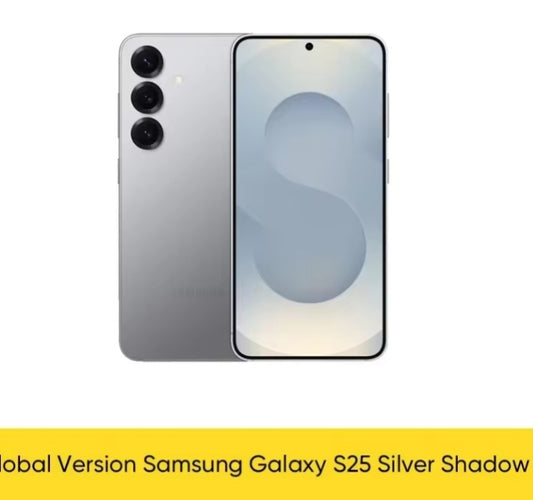 Samsung Galaxy S25 AI Global Version Smartphone Facial Recognition Function Fingerprint Unlock Function Dustproof Water Resistant (Silver Shadow) Smartphone smp