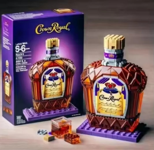 Home Decor Whiskey Bottle Building Blocks Set Toys tys bbs