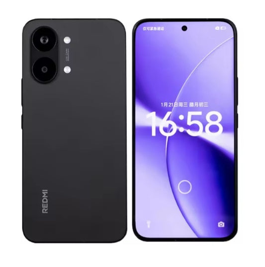 Xiaomi Redmi Turbo 5 Max Chinese Version Black Smartphone Facial Recognition & Fingerprint Unlock Function Dust Water & Scratch Resistant HD Screen Super/Fast Charging (RAM 12GB+256GB ROM) Smartphone. smp