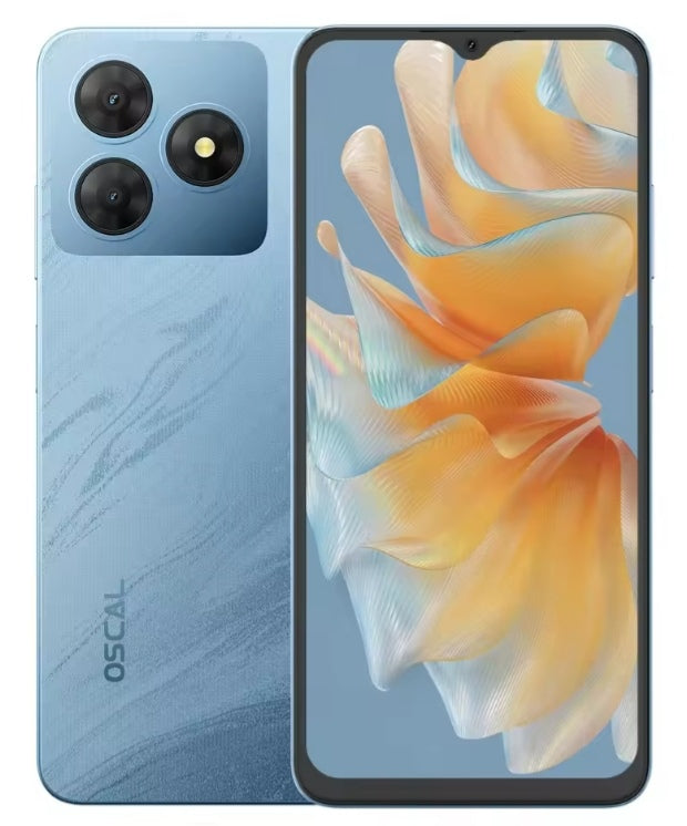 Blackview OSCAL FLAT 2 Smartphone 4G 6.6inch Screen (Ripple Blue) Smartphone + FREE BT Earphones + FREE US Plug Adapter. smp