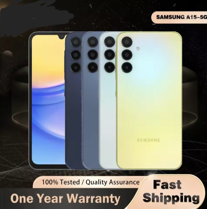 Samsung Galaxy A15 Global Version Blue Smartphone Dust Water & Scratch Resistant HD Screen Super/Fast Charging Smartphone (RAM 64GB+128GB ROM). smp