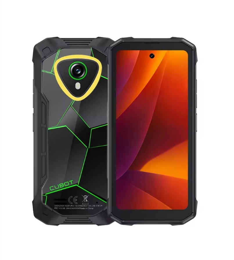 CUBOT KingKong MINI 4 Rugged Waterproof Smartphone Global Version HD Screen Super/Fast Charging RAM 6GB+128GB ROM (Green) Smartphone smp