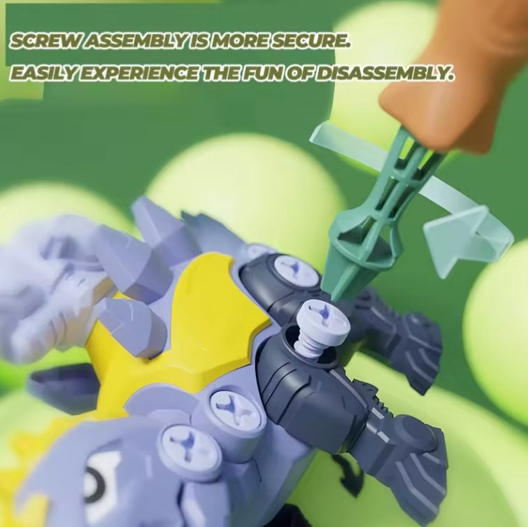 Children's Educational DIY Dinosaur Screwing Building Blocks Set Toys tys bbs