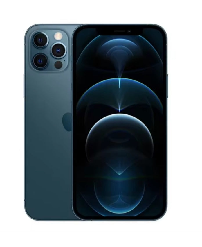 Apple iPhone 12 Pro Max 5G Smartphone Facial Recognition Function Dust Water & Scratch Resistant HD Screen Super/Fast Charging (512GB ROM) (Blue) Smartphone smp