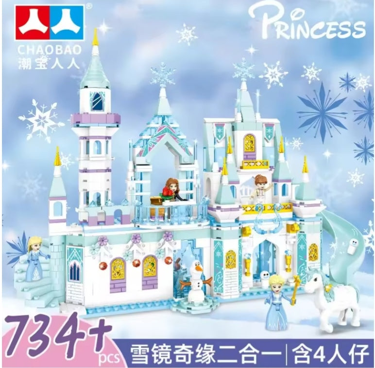 Frozen Princess Ice Castle Set Building Blocks Toys tys bbs