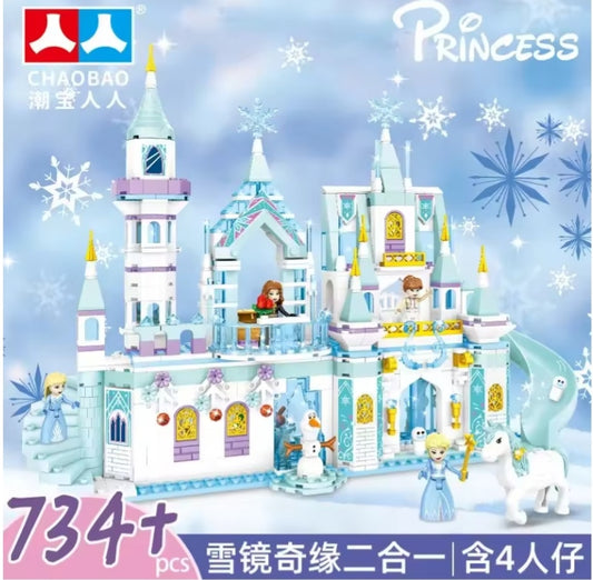 Frozen Princess Ice Castle Set Building Blocks Toys tys bbs