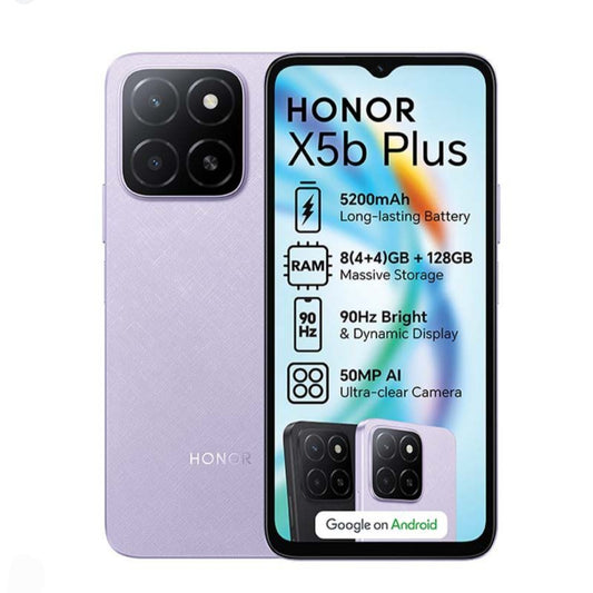 Honor X5b Plus 4G Chinese Version? Randomly Selected Color Smartphones Facial Recognition & Fingerprint Unlock Function Dust Water & Scratch Resistant HD Screen Super/Fast Charging Smartphone smp