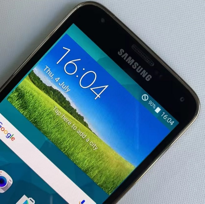 Samsung Galaxy S5 LTE Global Version Gold Smartphone Dust Water & Scratch Resistant HD Screen Super/Fast Charging Smartphone. smp
