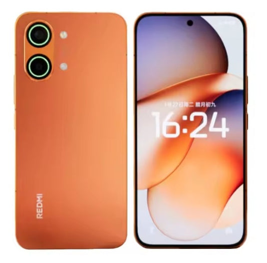 Xiaomi Redmi Turbo 5 Max Chinese Version Orange Smartphone Facial Recognition & Fingerprint Unlock Function Dust Water & Scratch Resistant HD Screen Super/Fast Charging (RAM 12GB+256GB ROM) Smartphone. smp