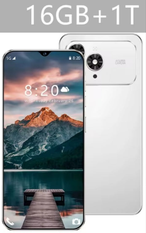 i17Pro Max HD 7.3inch Android 16GB+1TB (White) Smartphone smp