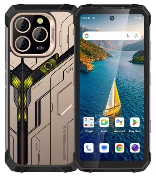 UNIWA S17 6.7inch 4G Rugged Android 6GB+128GB Smartphone (Golden) smp