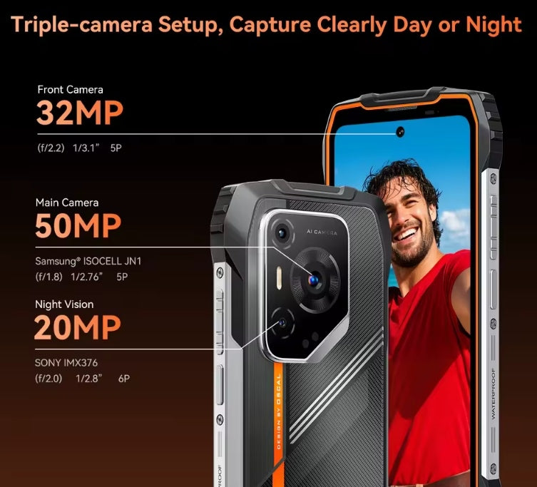 Blackview OSCAL PILOT 3: 6.78inch HD Screen RAM12GB+256ROM 5GAndroid (Black) Official Standard Smartphone smp