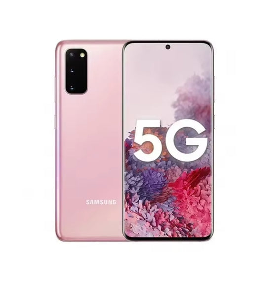 Samsung Galaxy S20 5G Smartphone Facial Recognition & Fingerprint Unlock Function Dust Water & Scratch Resistant HD Screen Super/Fast Charging (RAM 12GB+128GB ROM) (Pink) Smartphone smp