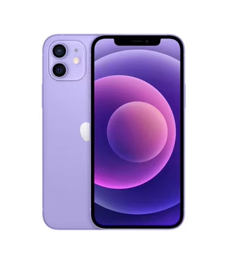 Apple iPhone 12 Mini Smartphone Facial Recognition Function Dust Water & Scratch Resistant HD Screen Super/Fast Charging (256GB ROM) (Purple) Smartphone smp