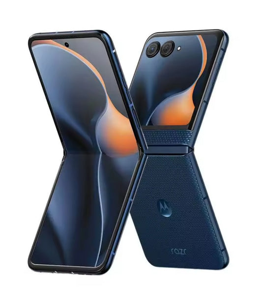 Lenovo Motorola Razr 60 5G Smartphone Facial Recognition & Fingerprint Unlock Function Dust Water & Scratch Resistant HD Screen Super/Fast Charging (RAM 12GB+256GB ROM) (Blue) Flip/Foldable Smartphone smp