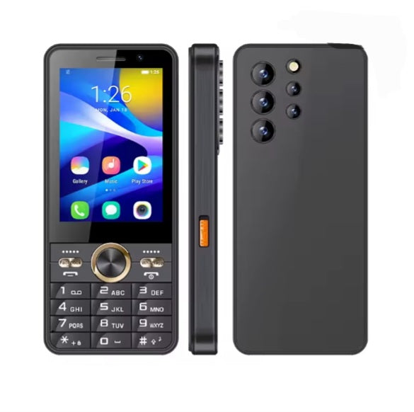 UNIWA HOPE XS24 4G Black Smartphone Dust Water & Scratch Resistant HD Screen Super/Fast Charging Smartphone. smp