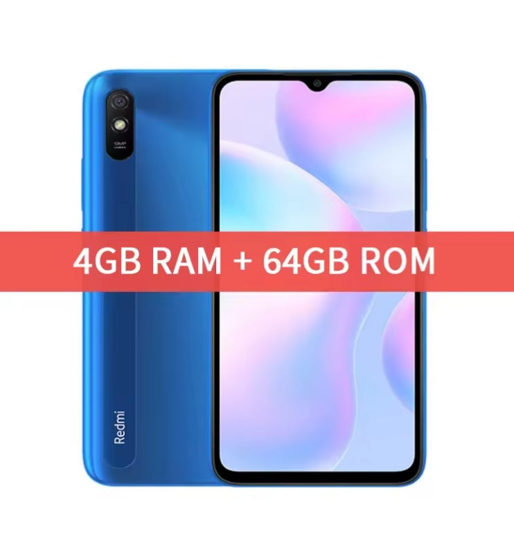 Xiaomi Redmi 9A 4G Global Version Smartphone Facial Recognition Function Dust Water & Scratch Resistant HD Screen Super/Fast Charging (RAM 4GB+64GB ROM) (Blue) Smartphone smp