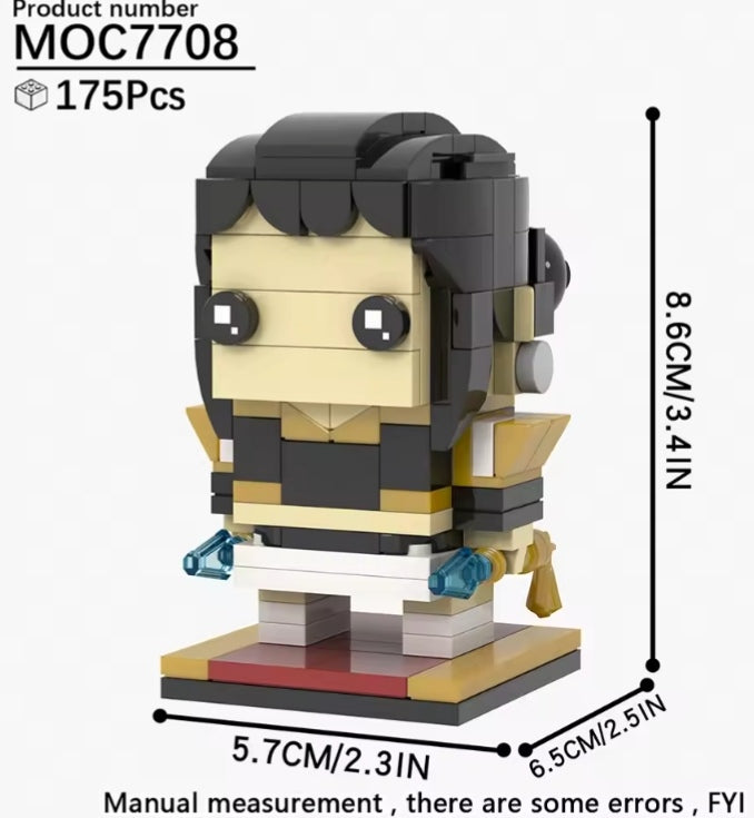 Mooxi KPop Demon Hunters BrickHeaded Building Blocks Set Toys tys bbs