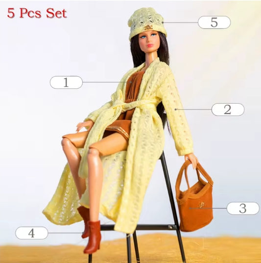 5 Piece Set Supermodel Doll Clothes dll tys