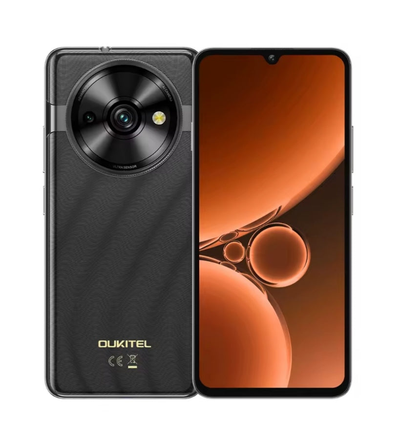 OUKITEL C59 PRO Waterproof Smartphone Global Version HD Screen Super/Fast Charging Android 15 (Black) Smartphone smp
