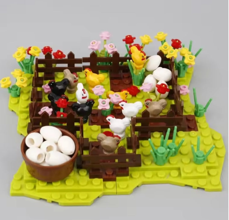 Children's Hen House Building Blocks Set Toys tys bbs