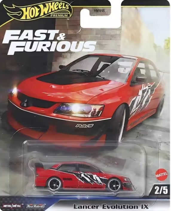 Hot Wheels Premium Fast & Furious "Lancer Evolution IX" Toy Car tys crs
