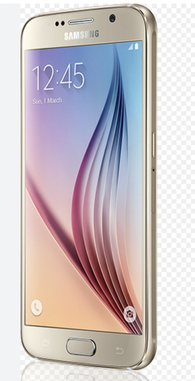 Samsung Galaxy S6 US Version Gold Smartphone Dust Water & Scratch Resistant HD Screen Super/Fast Charging Smartphone (G920F). smp