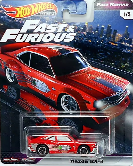 Hot Wheels Premium JDM Mazda Series "Mazda RX-3" Toy Car tys crs