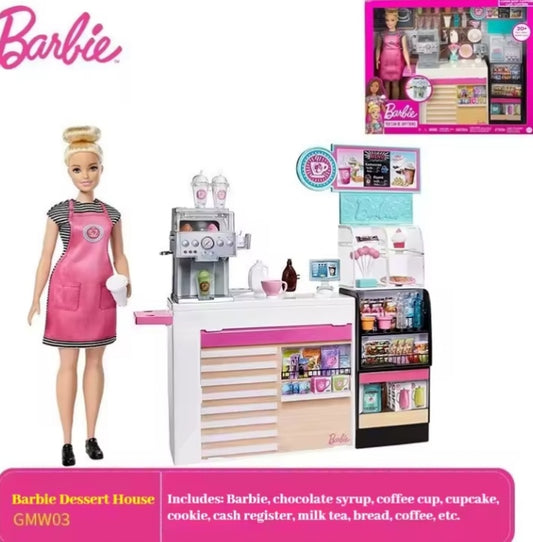 Barbie Doll Dessert House Coffee Shop Set tys dll