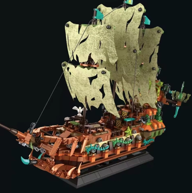 2025 Flying Dutchman Ghost Ship Building Blocks Set Toys tys bbs