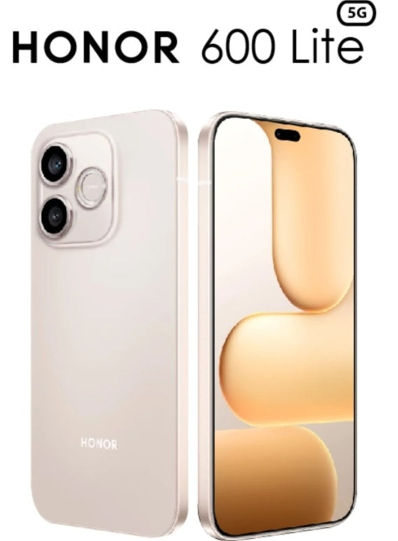 Honor 600 Lite UK Version Gold Smartphone Dust Water & Scratch Resistant HD Screen Super/Fast Charging Smartphone (RAM 8GB+256GB ROM). smp
